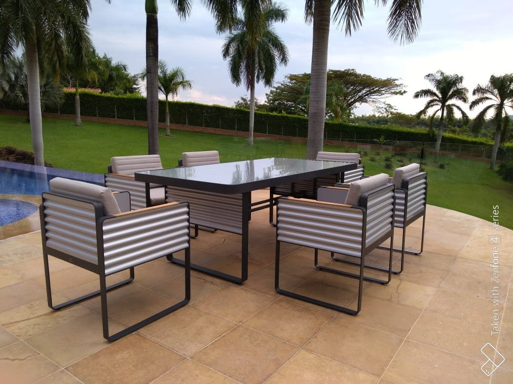 Set de comedor de exterior Portland