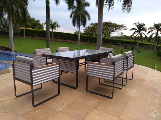 Set de comedor de exterior Portland